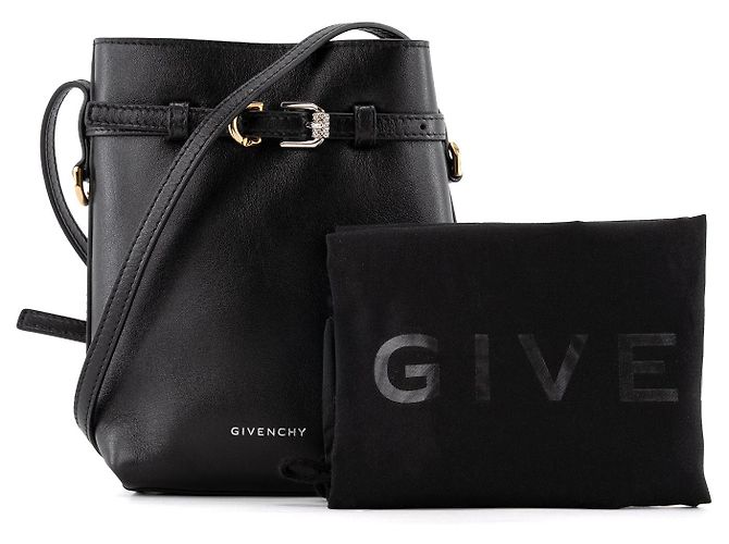 GIVENCHY - Voyou Shoulder Bag in Black Leather - view 9
