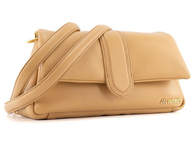 JACQUEMUS - Borsa a Spalla Bambimou Jacquemus in Pelle Beige - vista 2