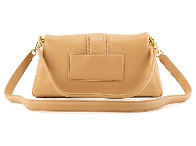 JACQUEMUS - Borsa a Spalla Bambimou Jacquemus in Pelle Beige - vista 3