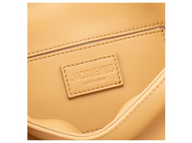 JACQUEMUS - Borsa a Spalla Bambimou Jacquemus in Pelle Beige - vista 7