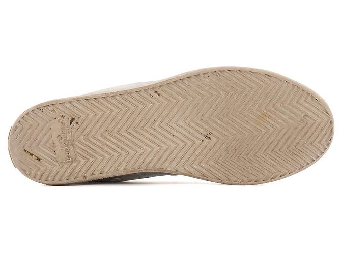 SAINT LAURENT - Sneakers Beldford Saint Laurent in pelle bianca e grigia (T37) - vista 3