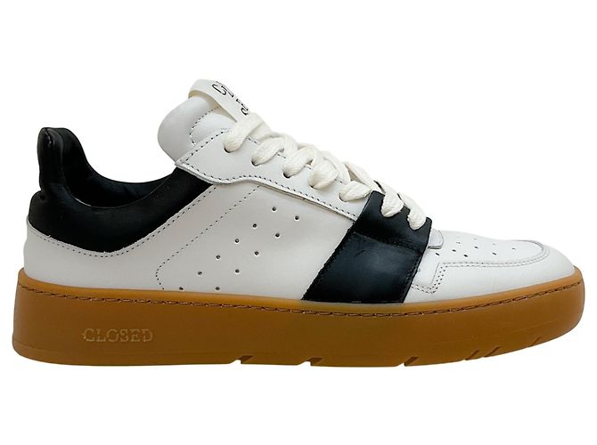 Closed Sneakers basse chiuse bianche / nere Bianco - vista 2