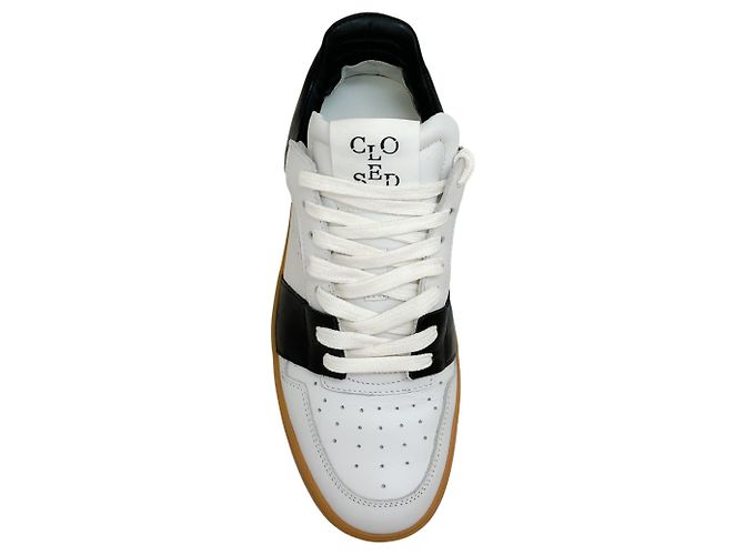 Closed Sneakers basse chiuse bianche / nere Bianco - vista 4