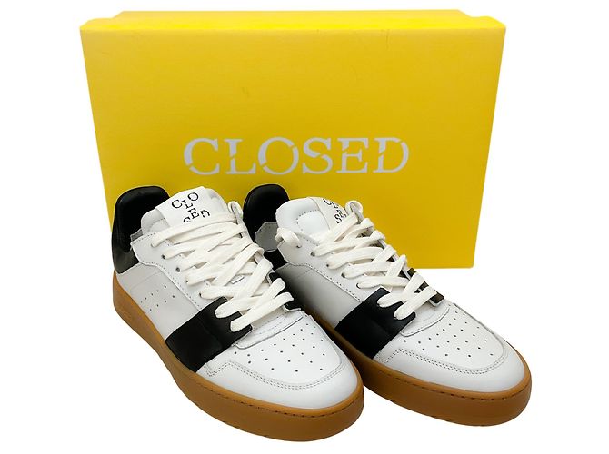 Closed Sneakers basse chiuse bianche / nere Bianco - vista 6