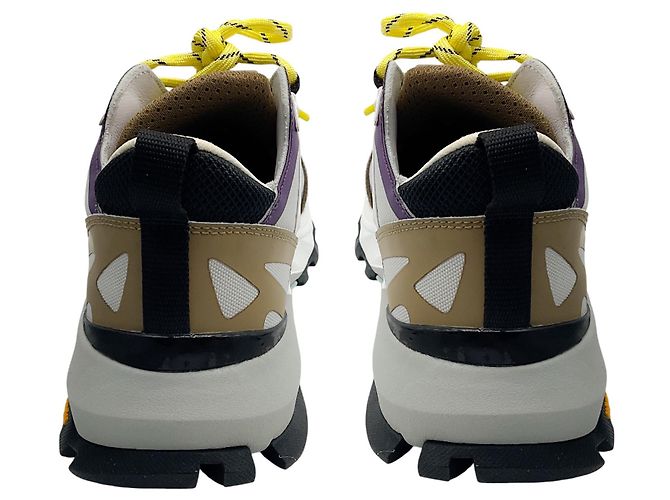 Sneakers basse Rocx in nylon e pelle di Philippe Model in viola / grigio Porpora - vista 6