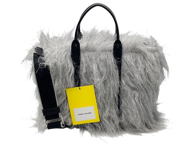 Borsa Mini Tote The Creature in Grigio Argento / Argento di Marc Jacobs - vista 3