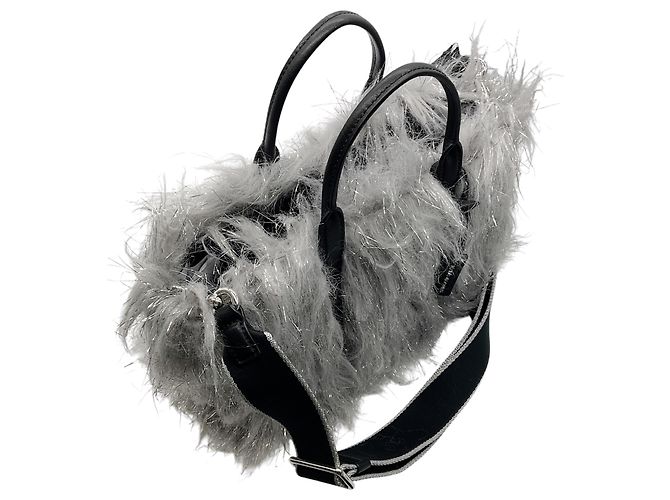Borsa Mini Tote The Creature in Grigio Argento / Argento di Marc Jacobs - vista 5