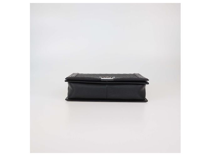 Borsa Boy Flap Grande in Pelle Trapuntata Nera Chanel Nero - vista 4
