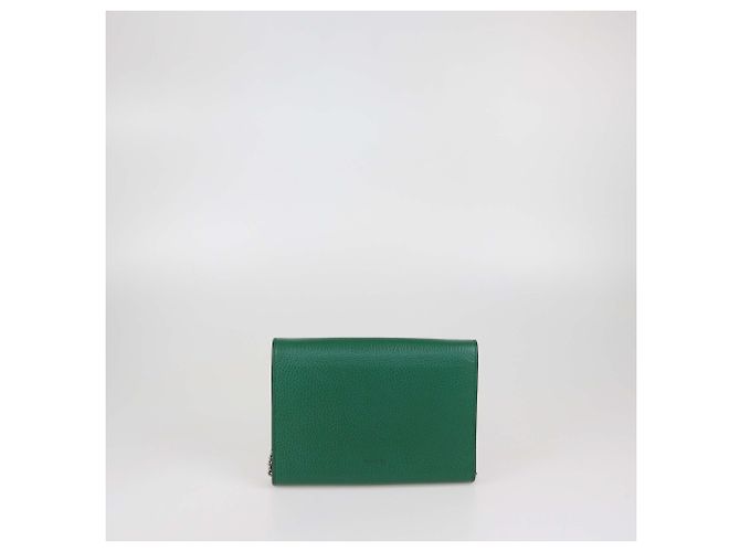 Cartera Gucci de cuero verde con cadena Dionysus de cristal - vista 3