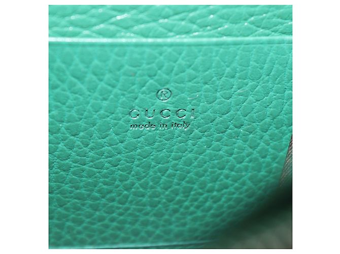 Cartera Gucci de cuero verde con cadena Dionysus de cristal - vista 6