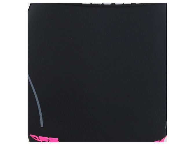 Off White Falda lápiz activa Off-White negra con logo en la cinturilla Negro Blanco roto - vista 4