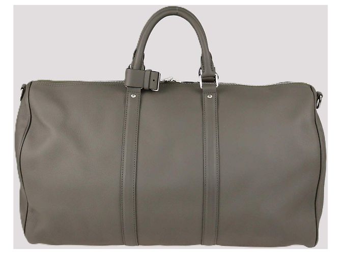Louis Vuitton Khaki Aerogram Leder Keepall Bandoulier 50 Tasche - Ansicht 3