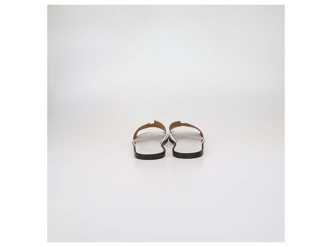 Sandali Izmir in pelle bianca Hermès Bianco - vista 5