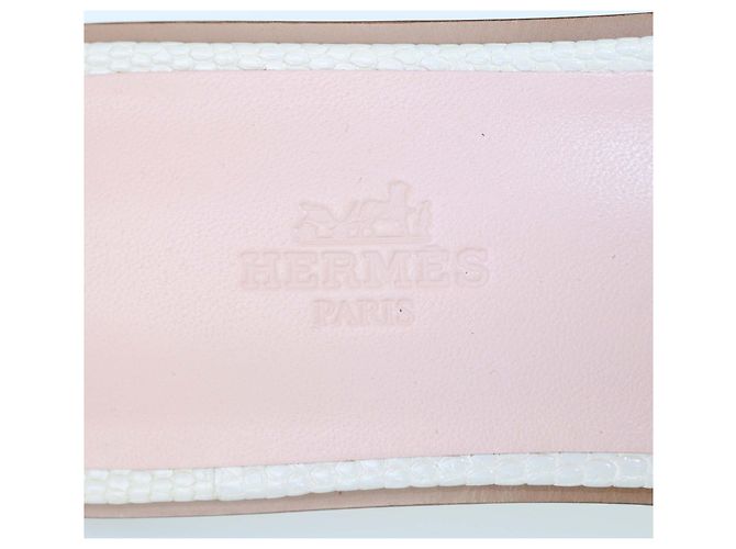 Sandalias Oran de Lizard Bicolor Hermès - vista 6