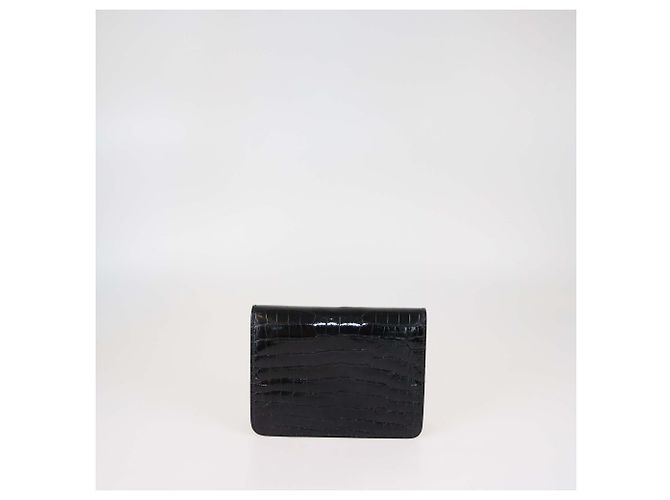 Stéphane Rolland Clutch Talitha in pelle di coccodrillo nera edizione limitata con cristalli di Stephane Rolland Nero - vista 3