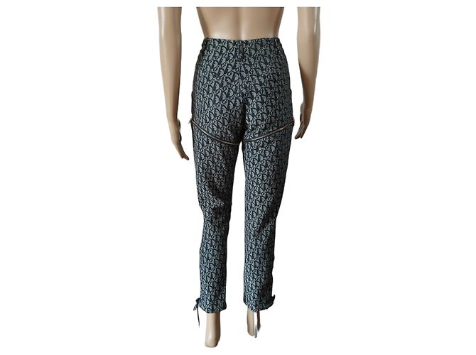 Christian Dior Seltene Dior Oblique-Canvas- und blaue Denim-Hose - Ansicht 5