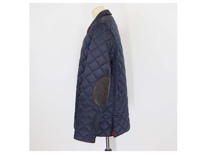 Autre Marque CH Carolina Herrera Navy Blue Quilted Puffer Jacket - view 2