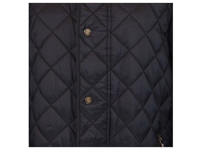 Autre Marque CH Carolina Herrera Navy Blue Quilted Puffer Jacket - view 4