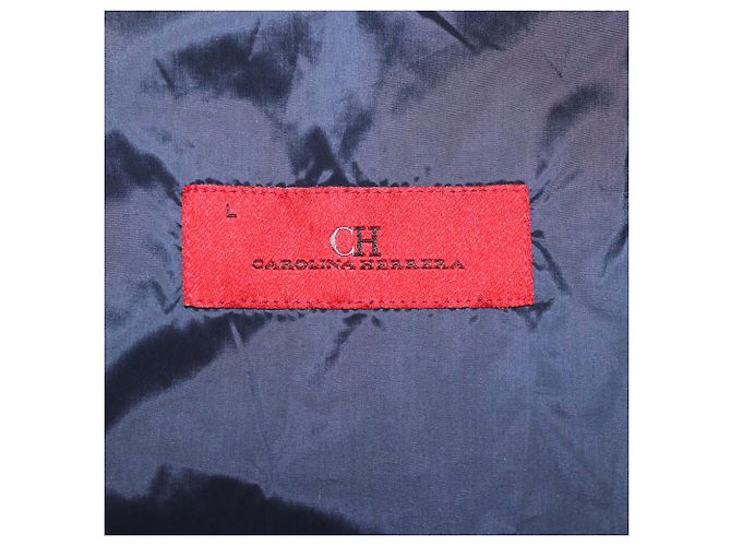 Autre Marque CH Carolina Herrera Navy Blue Quilted Puffer Jacket - view 5