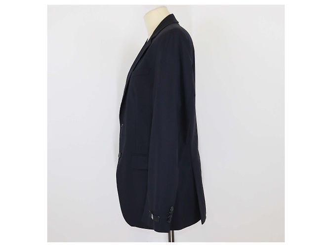Blazer blu navy in lana a un bottone Karl Lagerfeld - vista 2