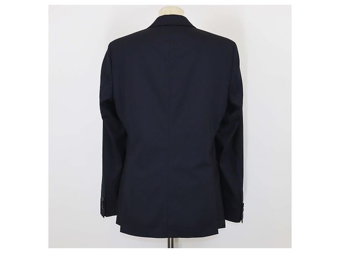 Blazer blu navy in lana a un bottone Karl Lagerfeld - vista 3