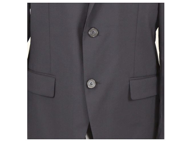 Blazer blu navy in lana a un bottone Karl Lagerfeld - vista 4