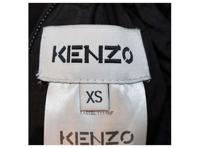 Jaqueta Puffer Preta Compactável Kenzo - vista 7