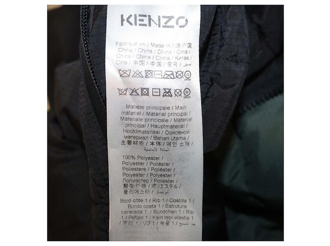 Jaqueta Puffer Preta Compactável Kenzo - vista 8
