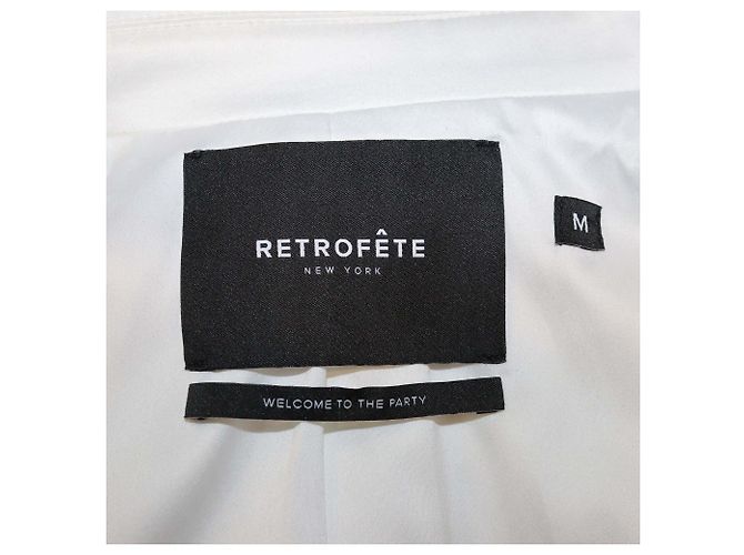 Retrofête Blazer Kristen Branco de Botão Único Retrofete - vista 5