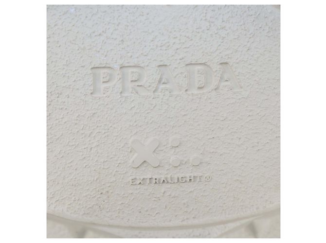 Botas de combate Monolith em couro e nylon bege da Prada - vista 6