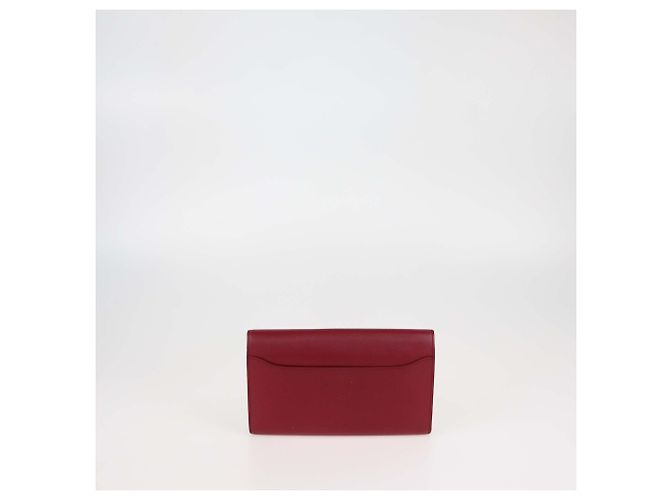 Cartera larga Constance en cuero Swift Rouge H de Hermès Roja - vista 3