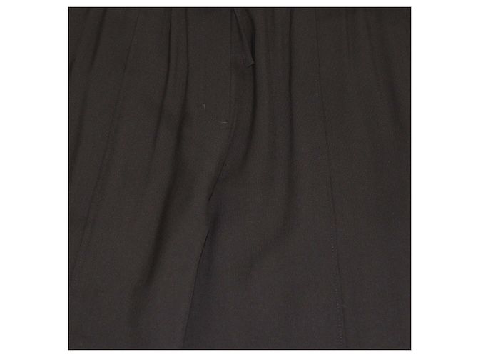 3.1 Phillip Lim Black Blend Wool Button Detail Drawstring Pants - view 4