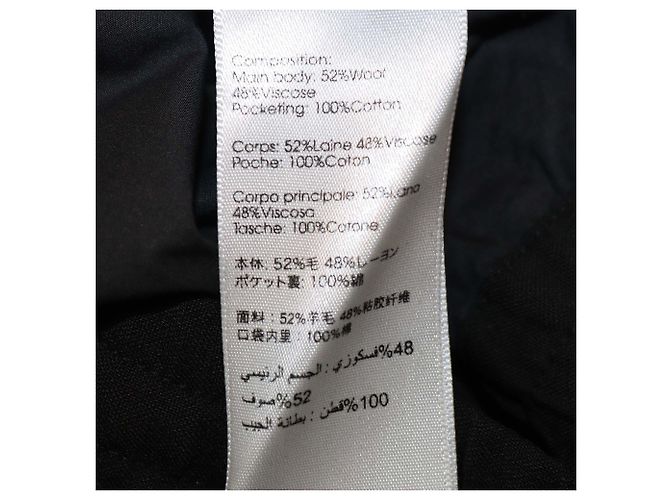 3.1 Phillip Lim Black Blend Wool Button Detail Drawstring Pants - view 6