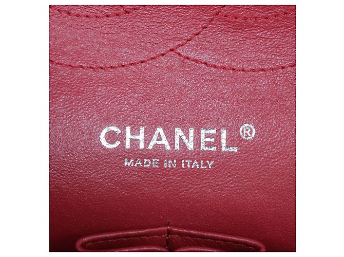 Bolsa Chanel Jumbo Classic Double Flap em couro caviar matelassado vermelho escuro Bordeaux - vista 5