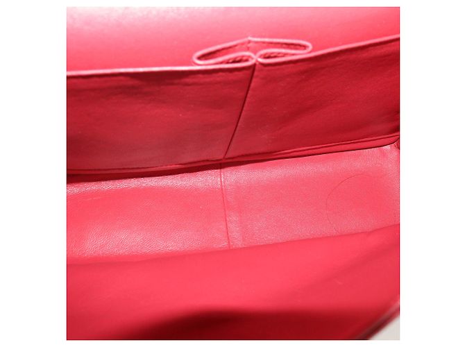 Bolsa Chanel Jumbo Classic Double Flap em couro caviar matelassado vermelho escuro Bordeaux - vista 6