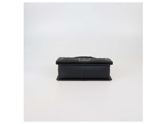 Borsa Boy Flap Media in Pelle Trapuntata Nera di Chanel Nero - vista 4