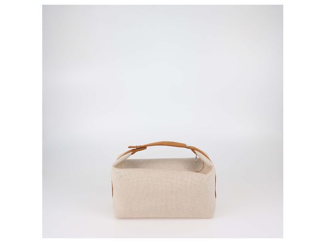 Grande astuccio Bride-a-Brac in Tela Cabriole Biscuit di Hermès - vista 3