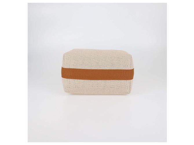 Grande astuccio Bride-a-Brac in Tela Cabriole Biscuit di Hermès - vista 4