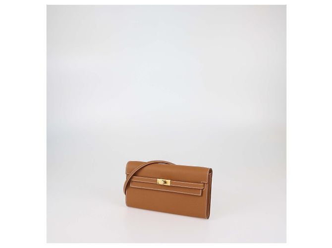 Portafoglio Kelly Classique To Go in Epsom oro di Hermès - vista 2