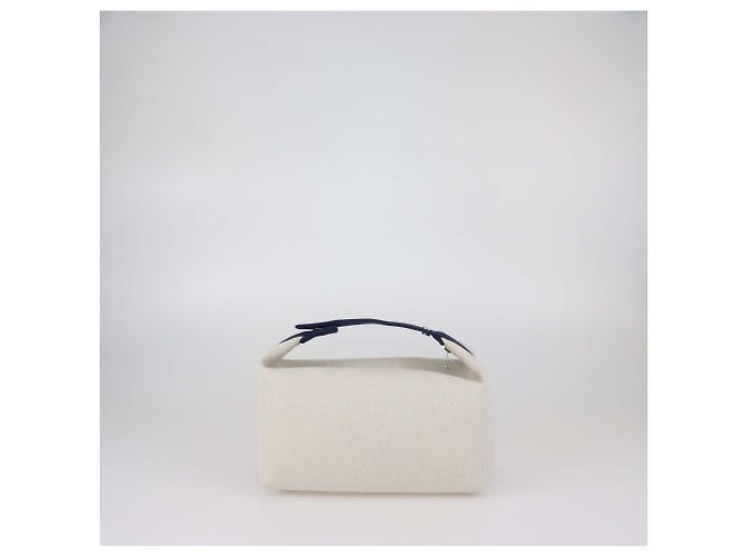 Hermès Hermes Bleu Nattier Toile Cabriole Bride-a-Brac Grande Scatola - vista 3
