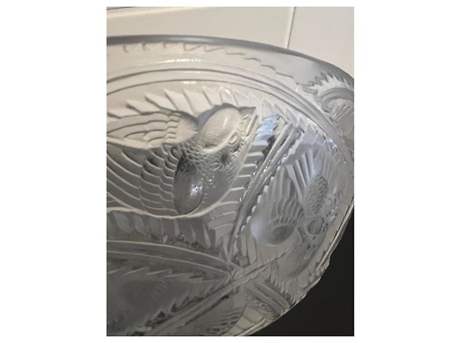 Lalique crystal bowl white - view 6