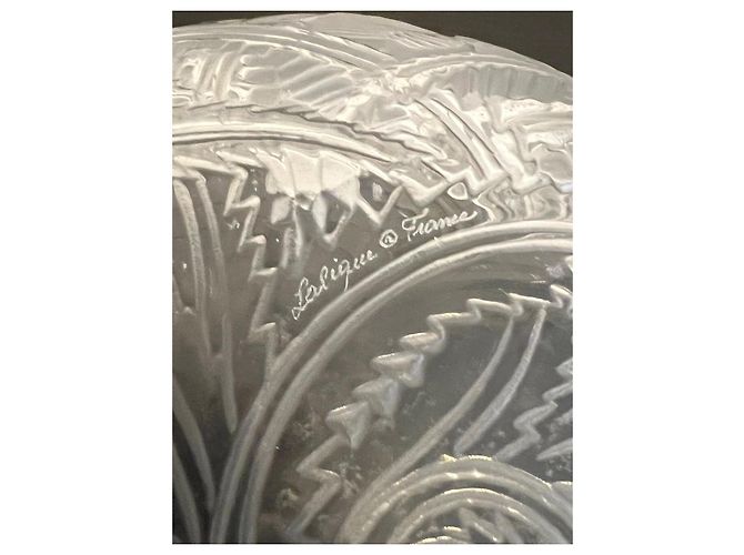 Lalique crystal bowl white - view 7