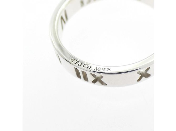 Tiffany & Co Anello Stretto Tiffany Atlas Argento - vista 4