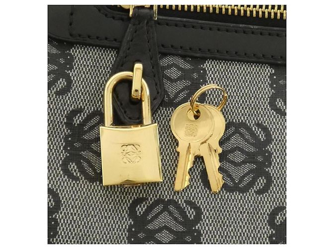 Graue beschichtete Canvas-Schultertasche von Loewe Braun - Ansicht 4