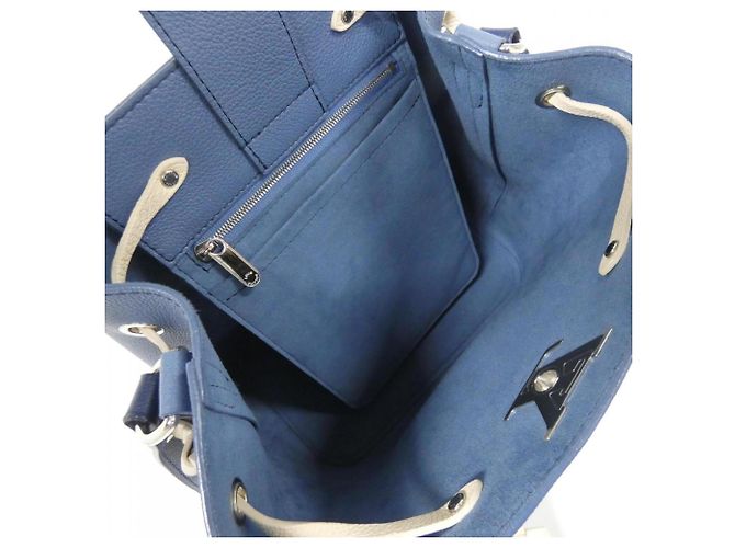 Borsa a Spalla Lockme Bucket di Louis Vuitton Blu - vista 10