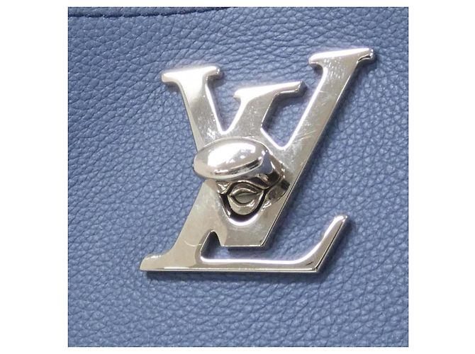 Borsa a Spalla Lockme Bucket di Louis Vuitton Blu - vista 4