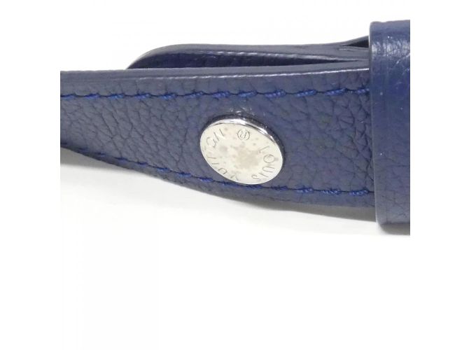 Borsa a Spalla Lockme Bucket di Louis Vuitton Blu - vista 8