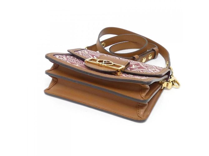 Dauphine Mini Schultertasche SINCE1854 von Louis Vuitton Rot Bordeaux - Ansicht 3