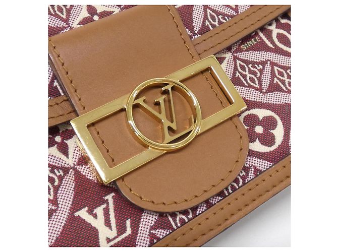Dauphine Mini Schultertasche SINCE1854 von Louis Vuitton Rot Bordeaux - Ansicht 4