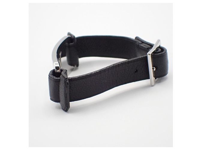 Bracciale Louis Vuitton Champs Elysées in pelle Nero - vista 3